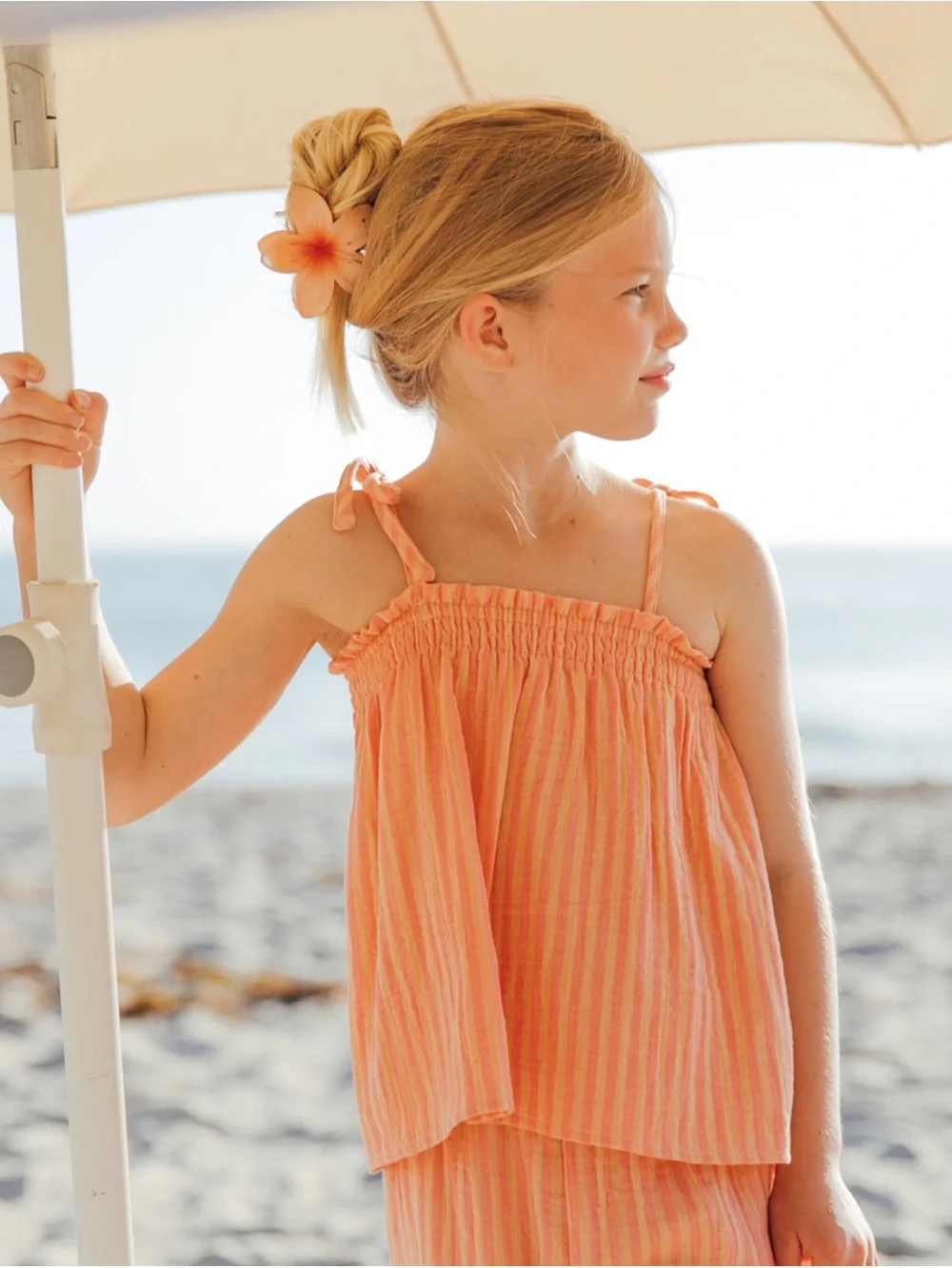 Feather 4 Arrow Swing Top - Size 6/7 NEW Papaya Stripe